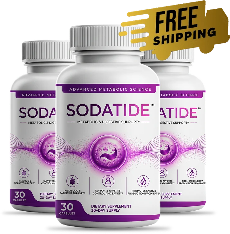 SodaTide 3 bottle package, 90 day supply with free shipping