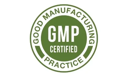 GMP certified manufacturing badge