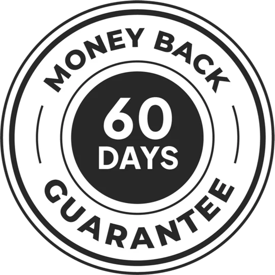 SodaTide 60 day money back guarantee seal